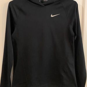 Womens XS Nike Running Dri-Fit Hooded Shirt